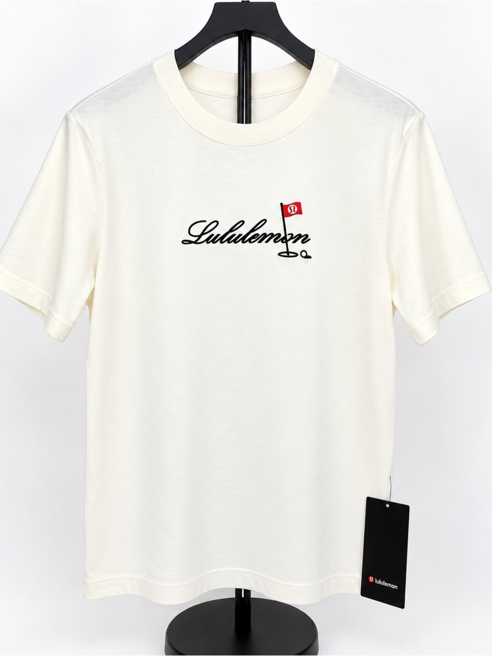 Lululemon Men’s Graphic T-Shirt Cream Ivory Size Large L Classic Fit NWT